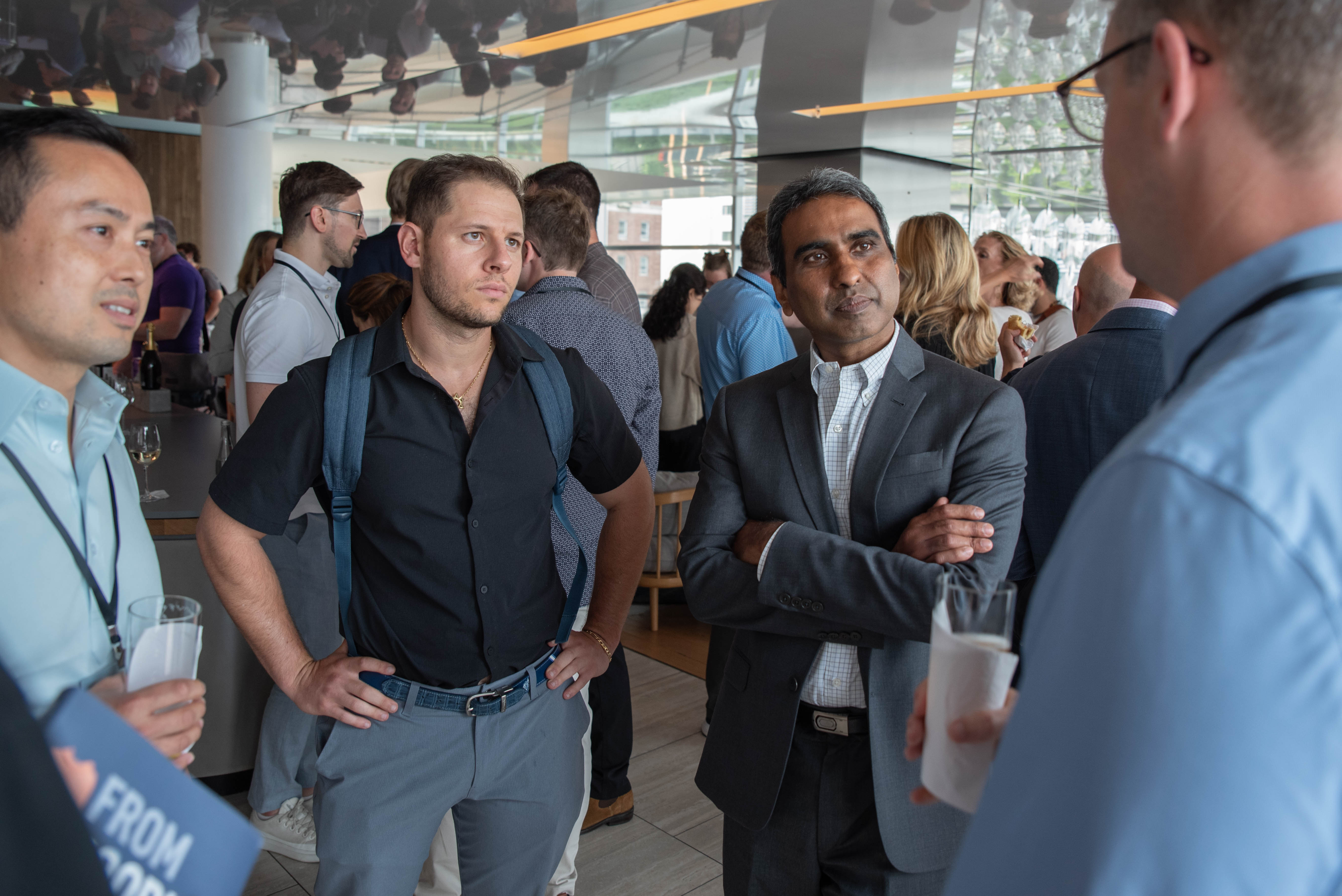 Professional networking at RWA Builders event